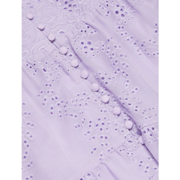 ‼️RARE‼️🎸ALICE + OLIVIA 🎸🔥NWT🔥Shanti Eyelet Lace Midi-Dress— Size 6 - Picture 6 of 16